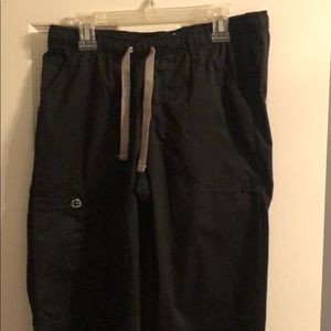 Scrub set, barley worn.